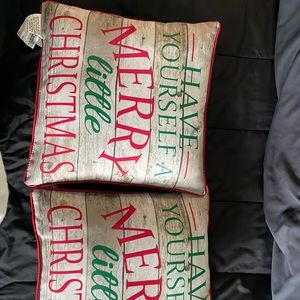 2 Christmas pillows